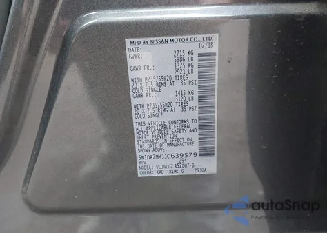 2018 Nissan Pathfinder Sl z USA, uszkodzony, nr VIN 5N1DR2MM3JC639579